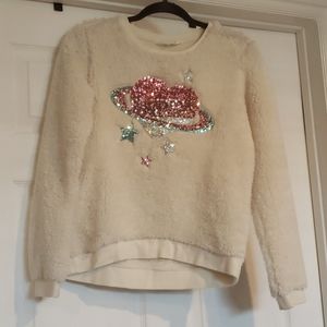 H & M Girls Sherpa top